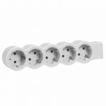 Bloc Multipriza Mobil Standard Revolution 5x2P+T alb-gri