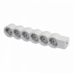 Bloc Multipriza Mobil Standard Revolution 6x2P+T alb-gri