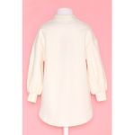 Bluza cu imprimeu si maneci cazute