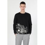 Bluza din bumbac cu imprimeu grafic