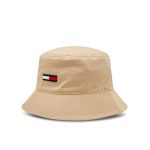 Pălărie Tommy Jeans Tjm Elongated Flag Bucket Hat AM0AM11697 Bej