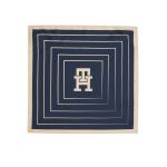 Eșarfă Tommy Hilfiger Monogram All Over Silk & Box AW0AW15807 Bleumarin