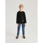 Pantaloni de trening tip jogger, cu buzunare cargo - verde-metalizat