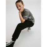 Pantaloni tip Cargo din molton - negru