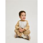 Tricou cu maneca lunga, din bumbac - crem