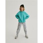 Pantaloni jogger cargo din stofa - gri deschis