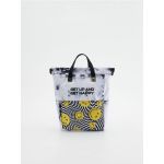 Rucsac pliabil multicolor - negru