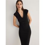 Rochie midi cambrata - negru