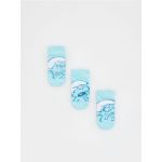 Set de 3 perechi de sosete The Smurfs - albastru-deschis
