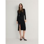 Rochie cu decolteu asimetric - negru