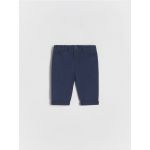 Pantaloni chino cu continut ridicat de bumbac - bleumarin