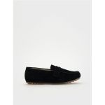 Mocasini din piele - negru