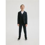 Pantaloni eleganti, ecosez - bleumarin