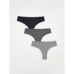 Chiloti de bumbac, 3 pack - negru