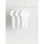 Set de 3 bodyuri - alb