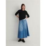 Fusta maxi din denim - albastru
