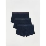 Set de 3 perechi de boxeri classic - bleumarin