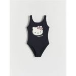 Costum de baie din doua piese cu Hello Kitty - negru