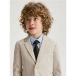 Blazer elegant din amestec de viscoza - bej