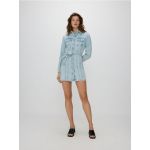 Rochie mini din denim - albastru