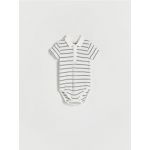 Body polo, din bumbac - alb