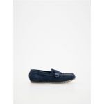 Mocasini din piele - bleumarin