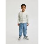 Pantaloni balloon din denim clasic - albastru