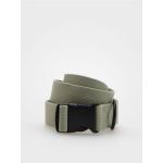 Curea din material textil, cu catarama - verde-pal