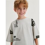 T-shirt oversize - gri deschis
