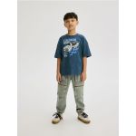 T-shirt oversize - bleumarin