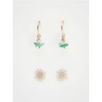 Set de cercei cu detalii din cuart - multicolor