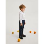Pantaloni chino din material textil - bleumarin