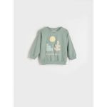 Bluza sport cu aplicatie - verde-pal