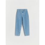 Pantaloni balloon din denim clasic - albastru