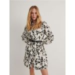 Rochie mini cu curea - crem