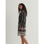 Rochie cu curea cu lant - negru