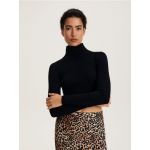 Bluza scurta pe gat - negru