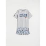 Pijama din doua piese Marvel - gri-inchis