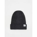 Caciula beanie cu petic - gri-inchis