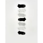 Set de 7 perechi de sosete cu continut ridicat de bumbac - negru