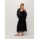 Rochie plisata in partea de jos - negru