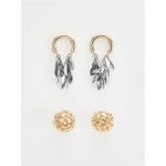 Set de 2 perechi de cercei - multicolor
