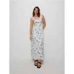 Rochie maxi cu continut ridicat de viscoza - multicolor