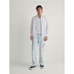 Blugi regular cargo - albastru