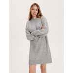 Rochie mini din jerseu - gri deschis