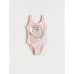 Costum de baie intreg Pusheen - roz-pastel