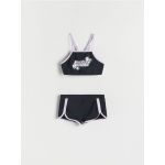 Costum de baie din doua piese - negru