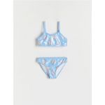 GIRLS` SWIMMING SUIT - albastru-pal