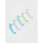 Set de 5 perechi de sosete cu continut ridicat de bumbac - albastru