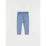 Pantaloni de trening cu efect prespalat - albastru